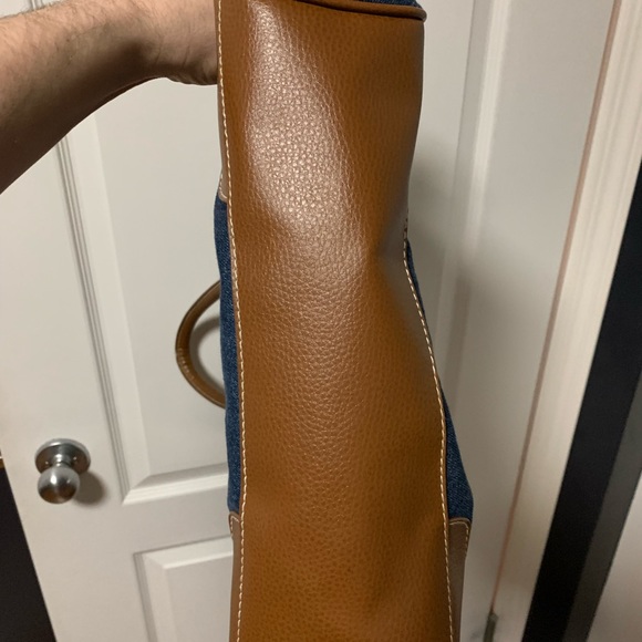 Gap Denim Top Handle shoulder bag w/ Zipper & Magnetic snap Closure - Picture 8 of 9